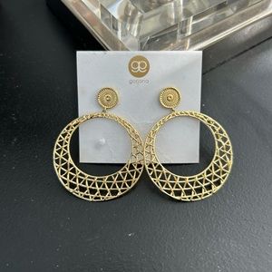 GORJANA 18K Gold Plated Tulum Drop Hoop Earrings